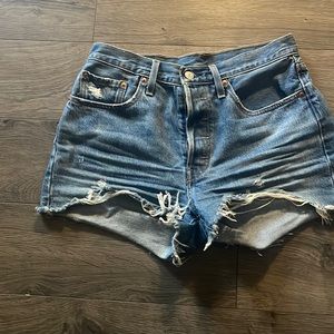 Levi 501 Jean shorts from urban outfitters